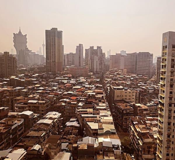 マカオ市街の眺め